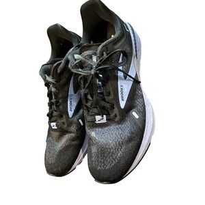 Brooks Launch GTS 9 Running Shoes Womens 10 Black White Good Stability Sneakers